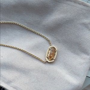 Kendra Scott gold drusy necklace